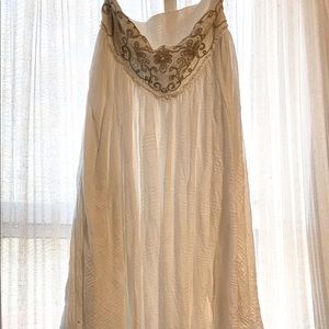 Free People Embroidered Maxi Skirt/Strapless Dress